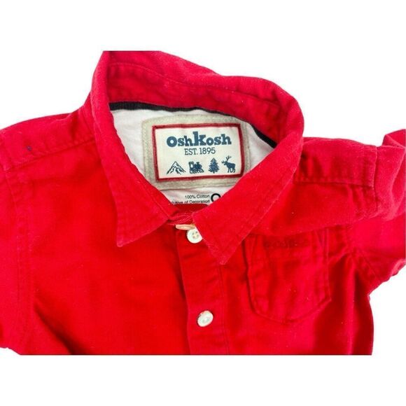 ￼ Oshkosh  Onesies  full zip jacket   Top dog onesie  6-9 months - Picture 5 of 5